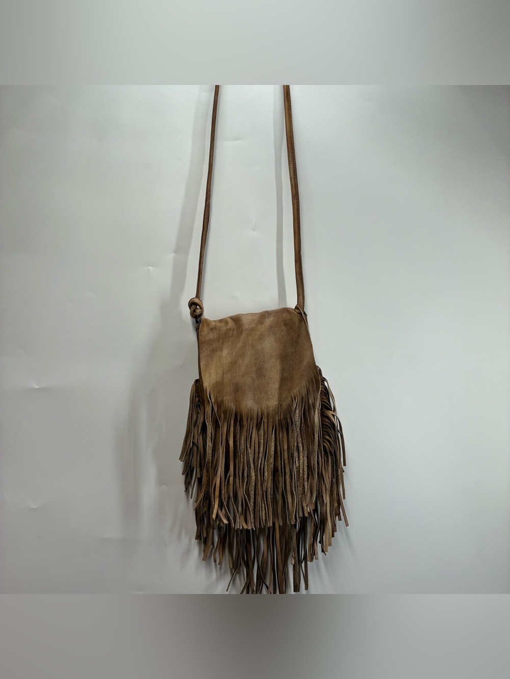 brown suede fringe crossbody bag Tassel Purse Boho Western Rodeo Cowgirl